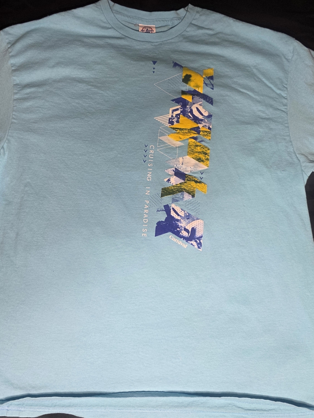 Cruising In Paradise Graphic Tee - Light Blue